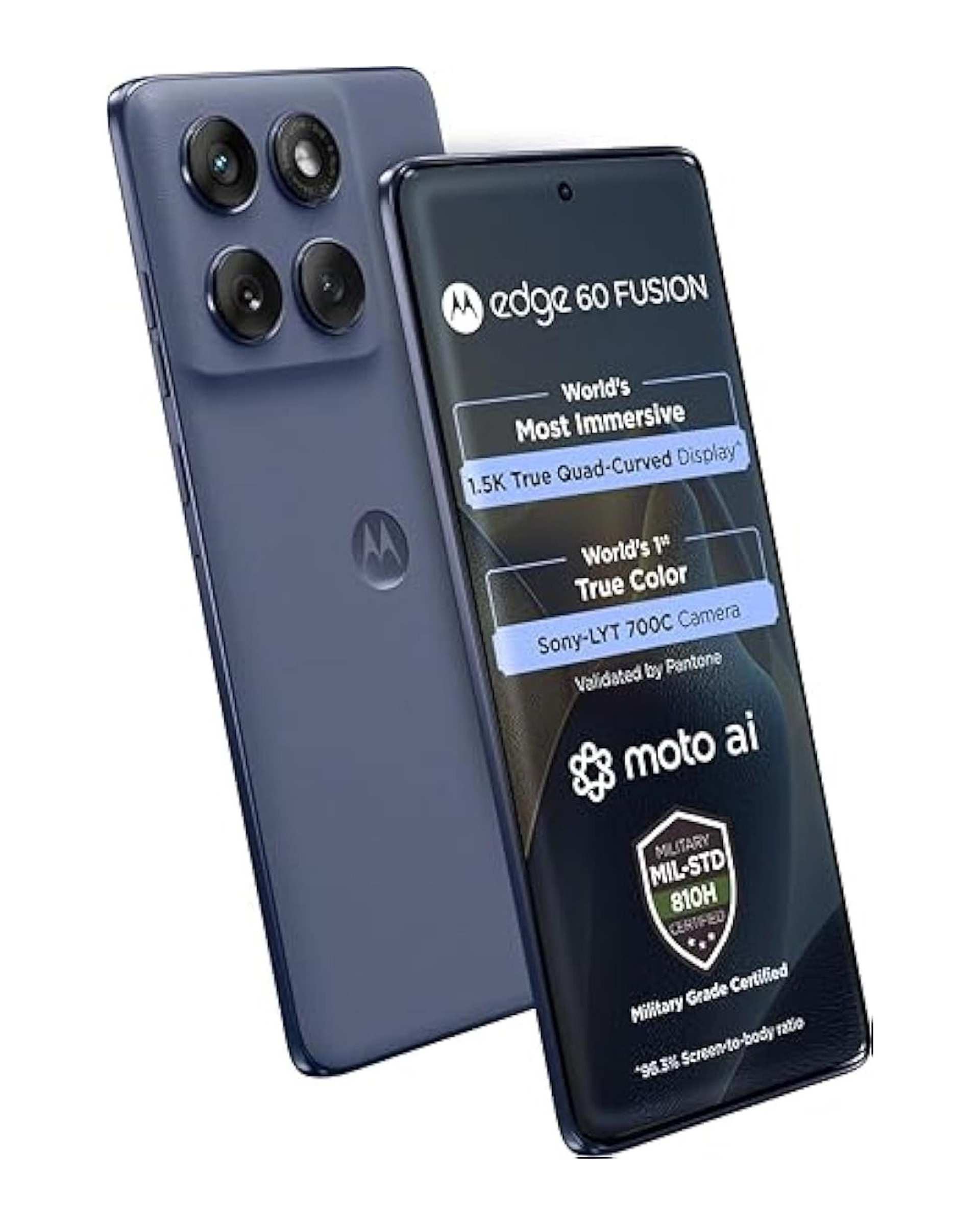 گوشی موبایل موتورولا مدل5G Edge 60 Fusion دو سیم کارت ظرفیت 256 گیگابایت و رم 12 گیگابایت- خاکستری