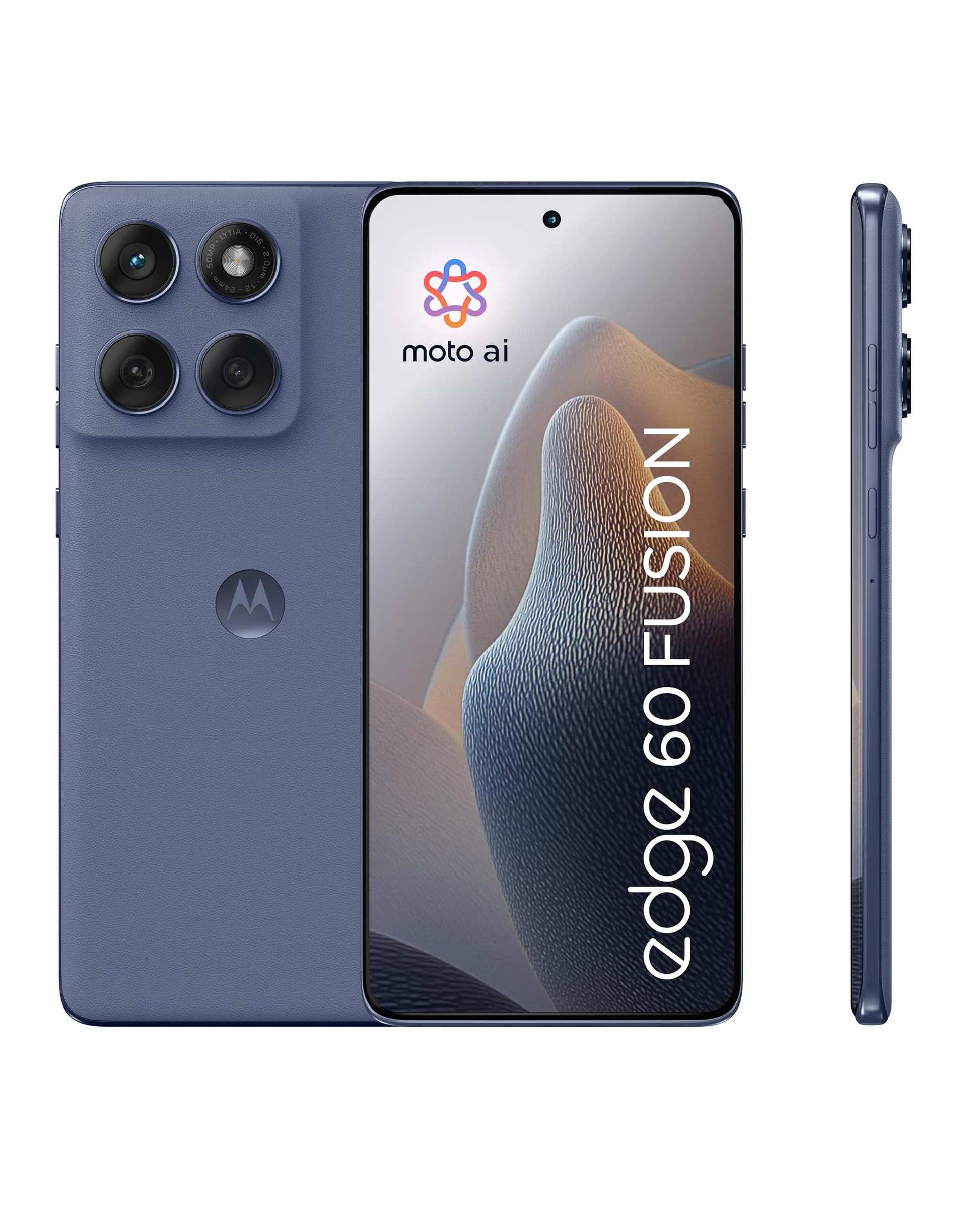 گوشی موبایل موتورولا مدل5G Edge 60 Fusion دو سیم کارت ظرفیت 256 گیگابایت و رم 12 گیگابایت- خاکستری