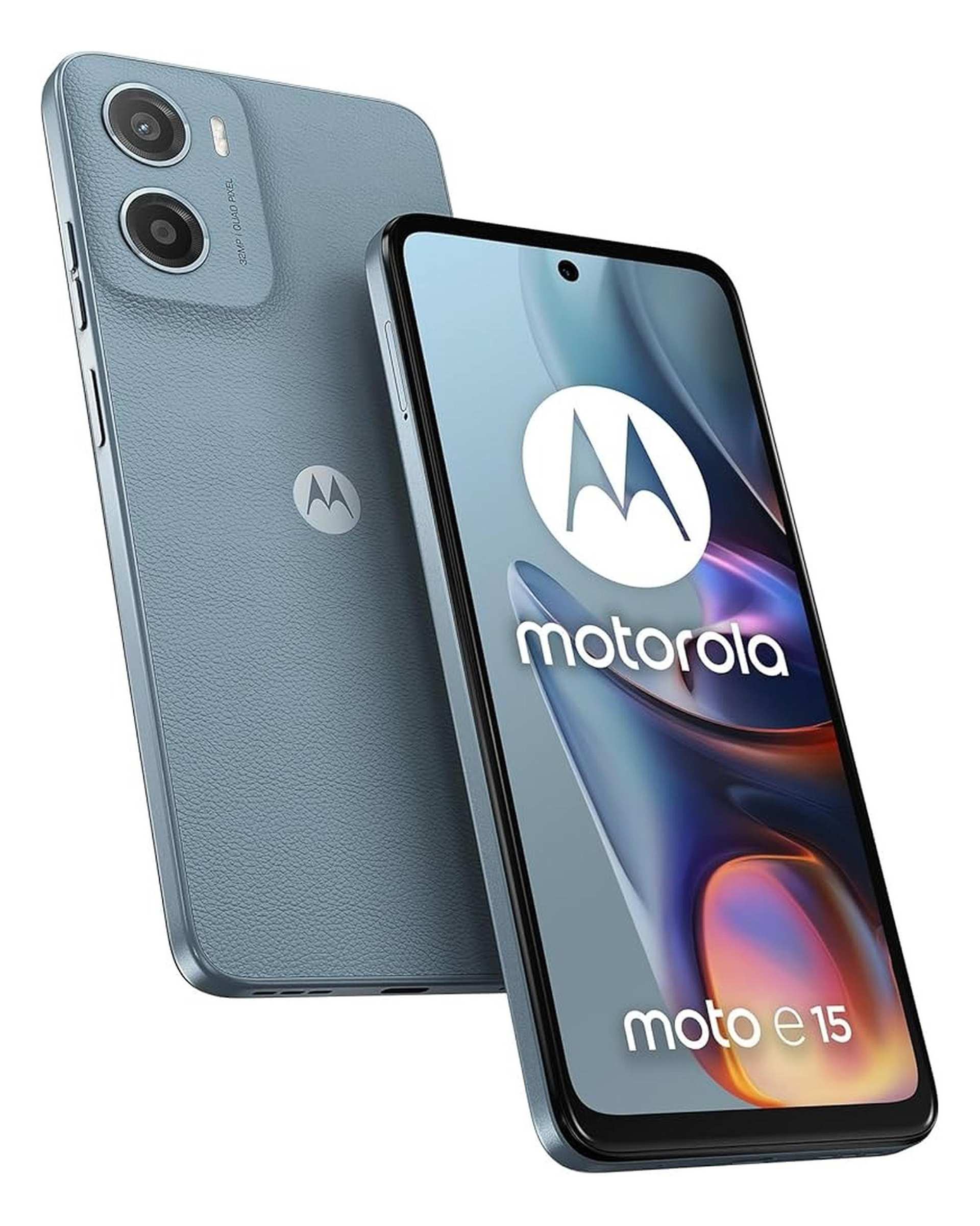 گوشی موبایل موتورولا مدل Moto E15 دو سیم کارت ظرفیت 64 گیگابایت و رم 2 گیگابایت- آبی آسمانی