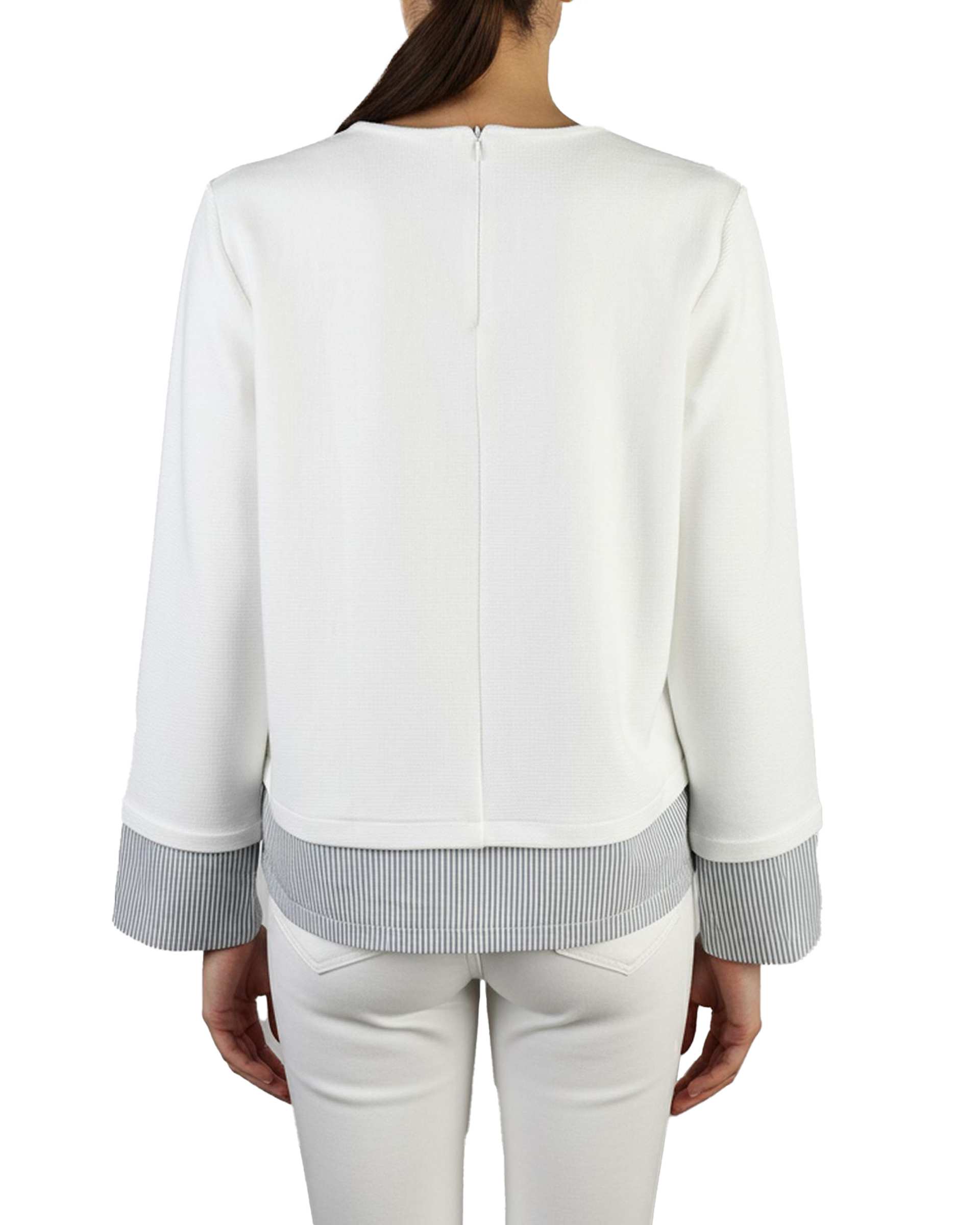 بلوز زنانه دو تکه سفید آماهی Amahi کد 8087