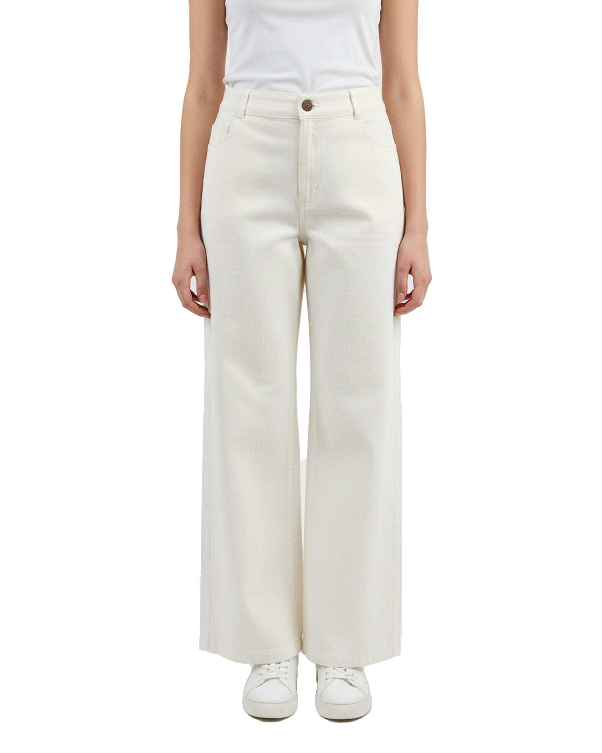 شلوار کتان زنانه سفید آماهی Amahi کد 8027