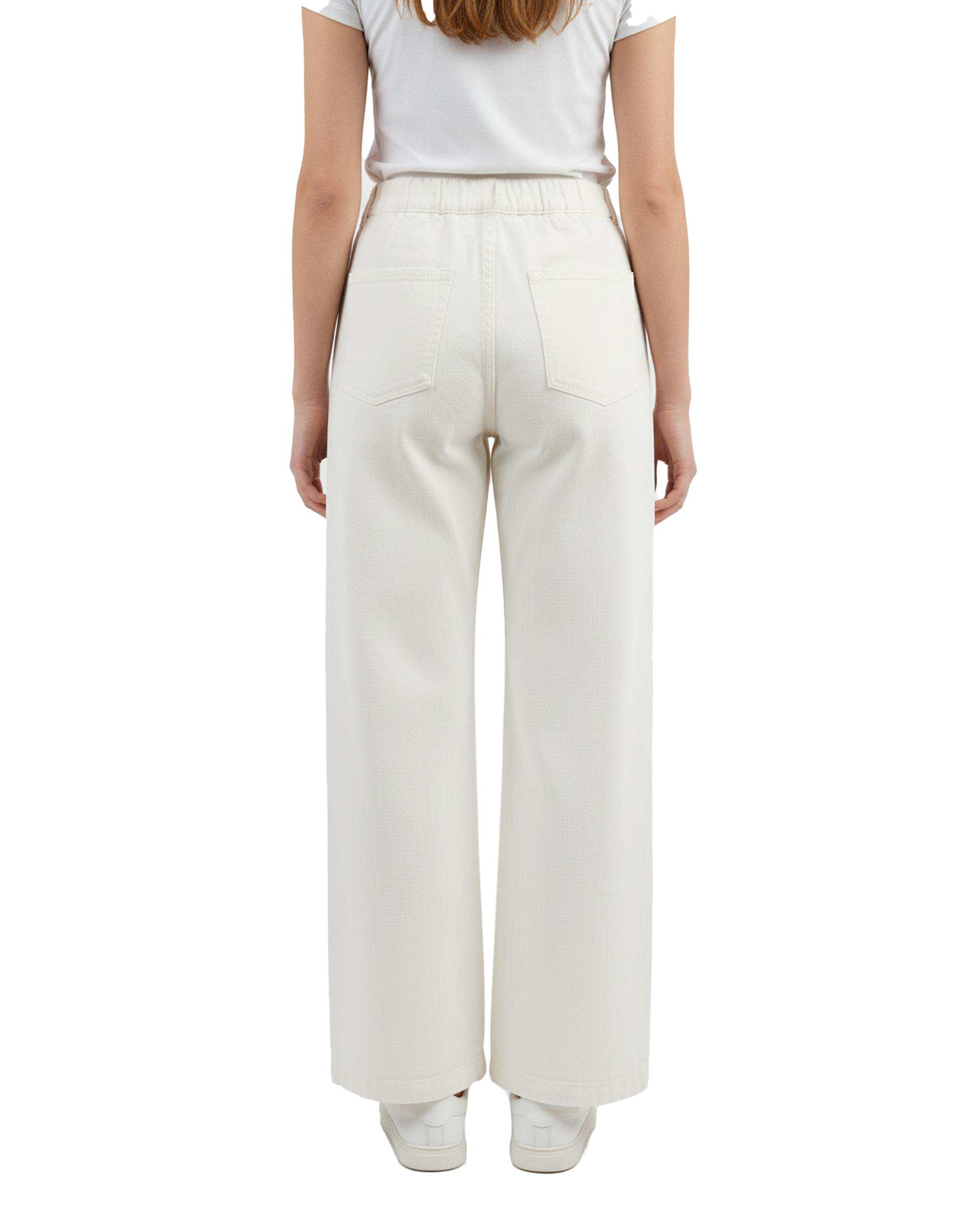 شلوار کتان زنانه سفید آماهی Amahi کد 8027