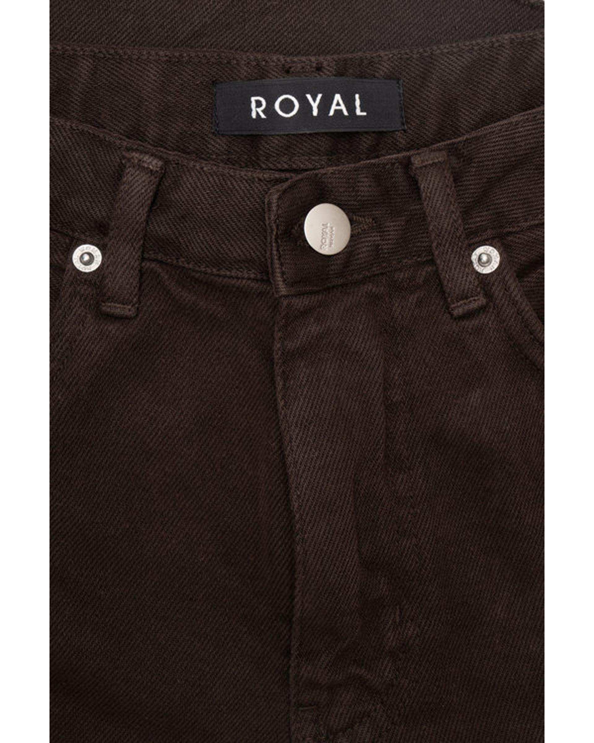 شلوار جین زنانه چیل کات قد 90 قهوه ای سوخته رویال جین Royal Jeans مدل Royal jackpot کد 13935