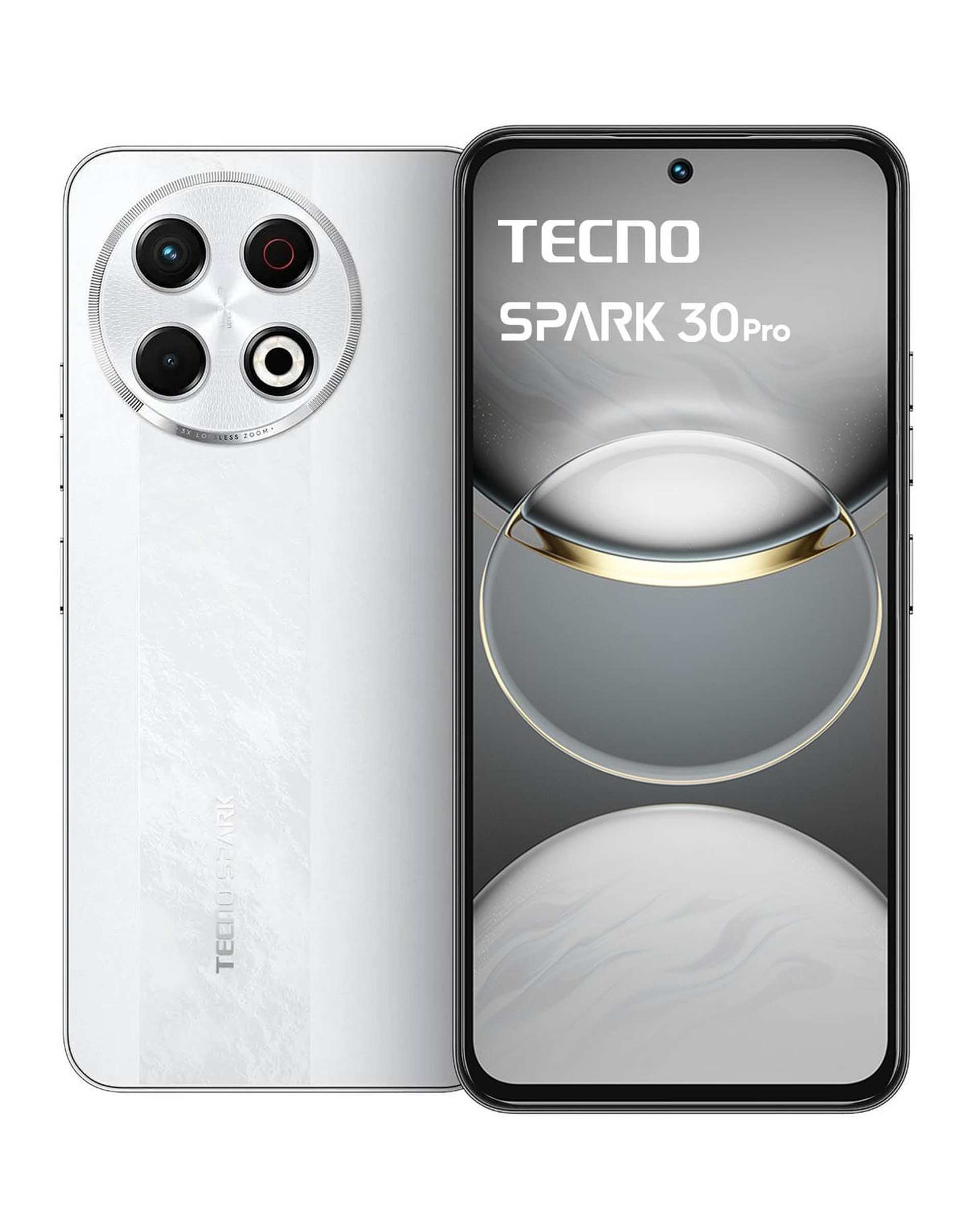 گوشی موبایل تکنو مدل Spark 30 Pro دو سیم کارت ظرفیت 256 گیگابایت و رم 8 گیگابایت سفید