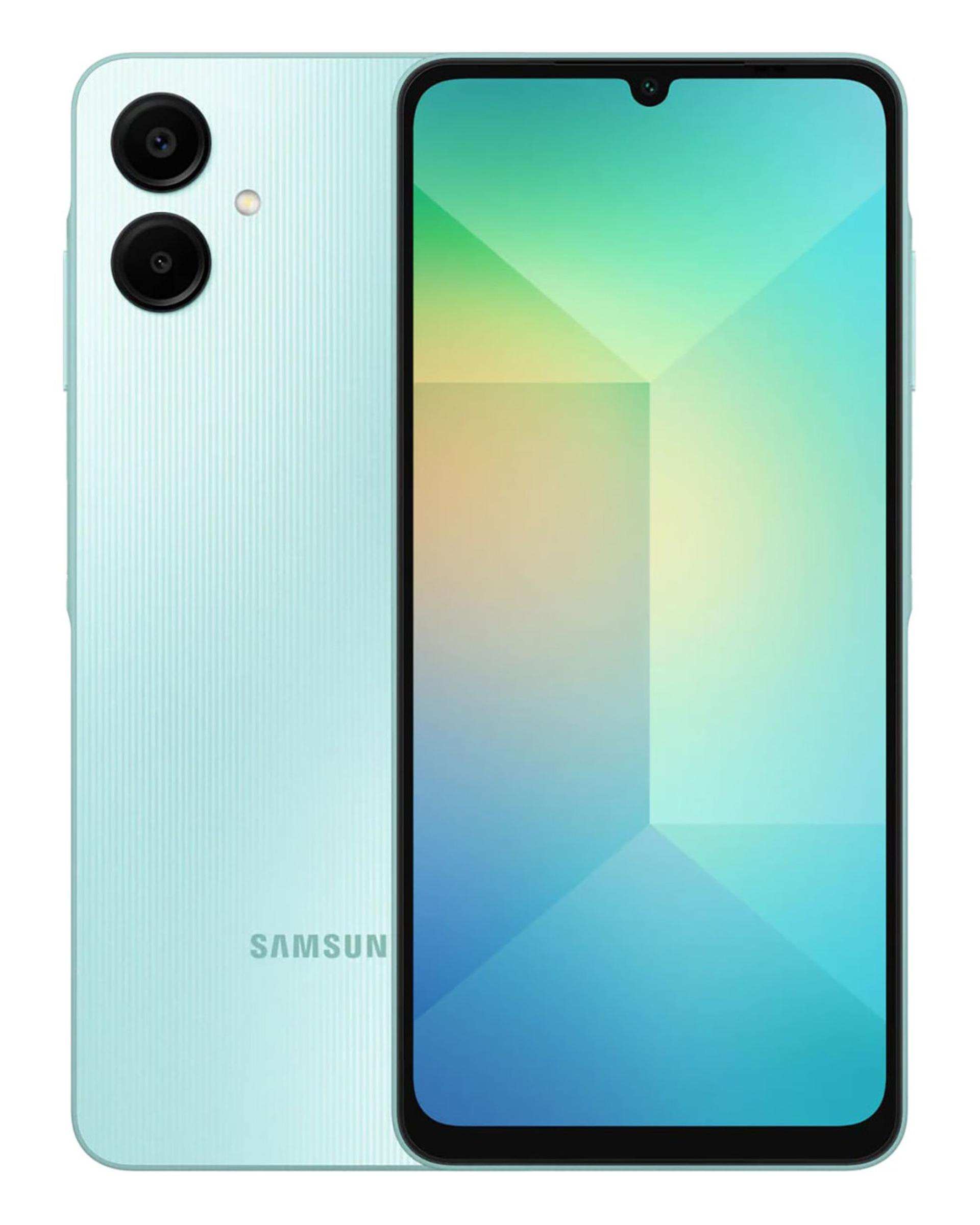 گوشی موبایل سامسونگ مدل Galaxy A06 5g دو سیم کارت ظرفیت ۱۲۸ گیگابایت و رم ۶ گیگابایت سبز روشن