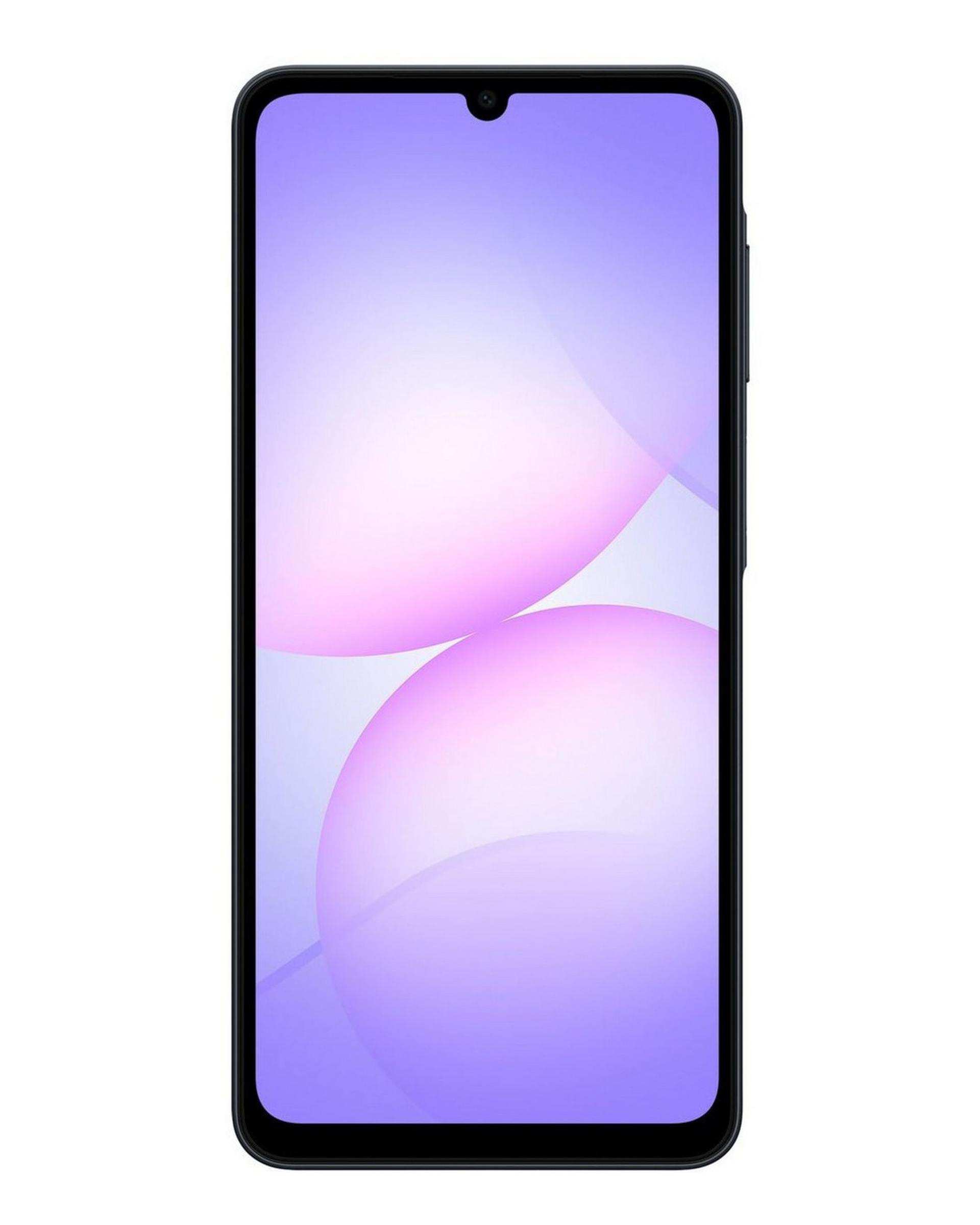 گوشی موبایل سامسونگ مدل Galaxy A07 دو سیم کارت ظرفیت 64 گیگابایت و رم 4 گیگابایت مشکی به همراه شارژر داخل جعبه
