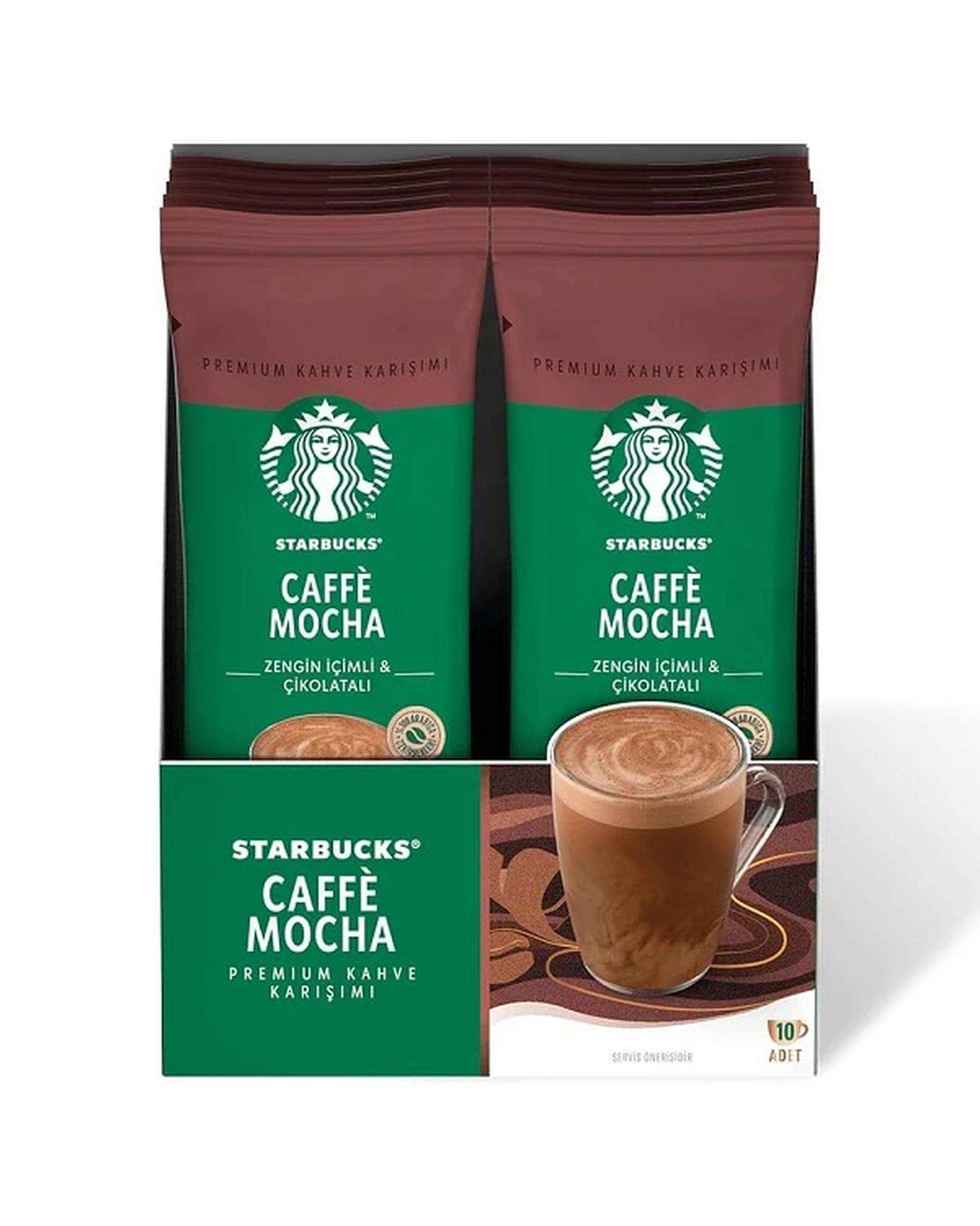 پودر قهوه فوری موکا استارباکس PREMIUM ساشه 10 عددی