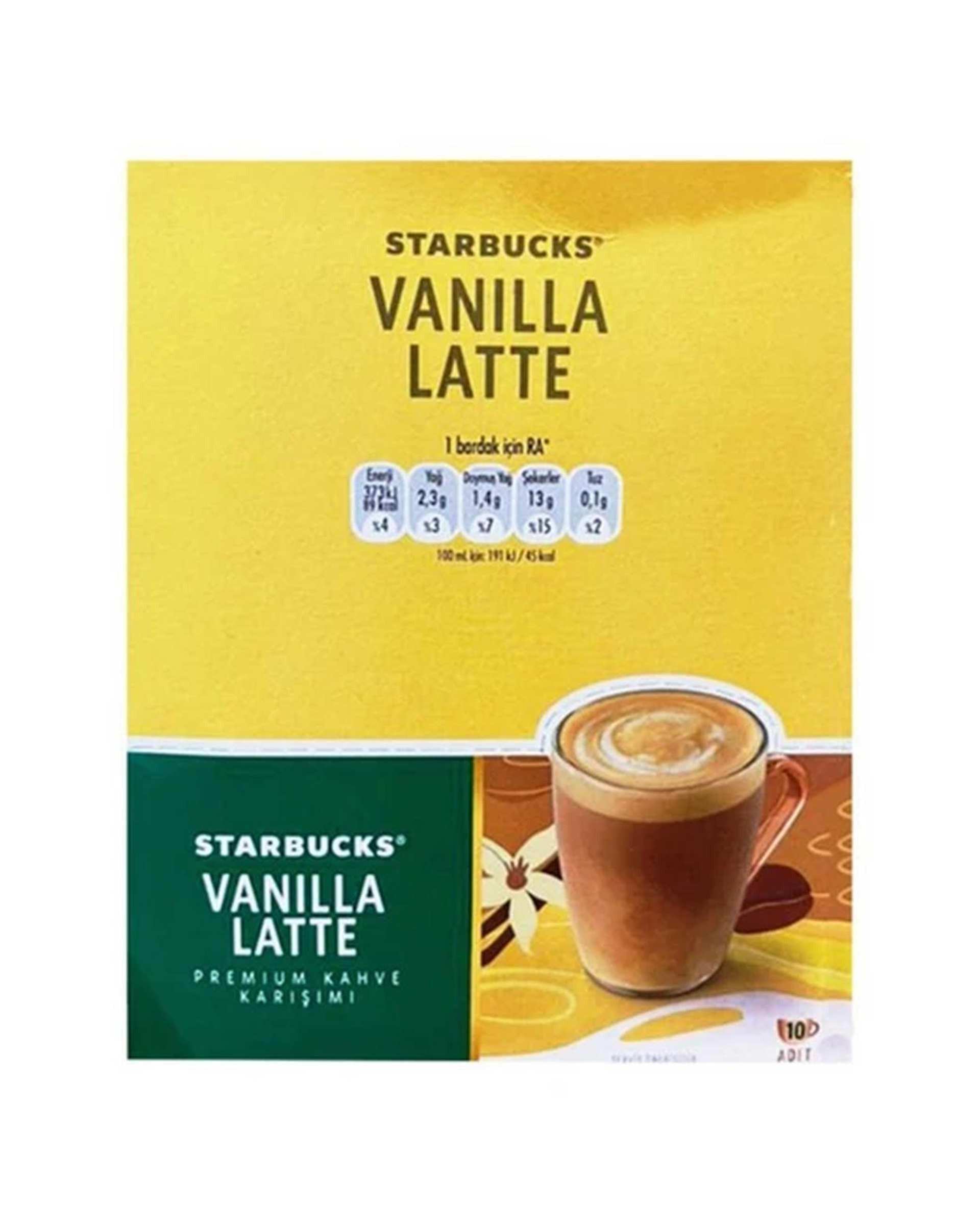 پودر قهوه فوری وانیل لاته استارباکس PREMIUM ساشه 10 عددی