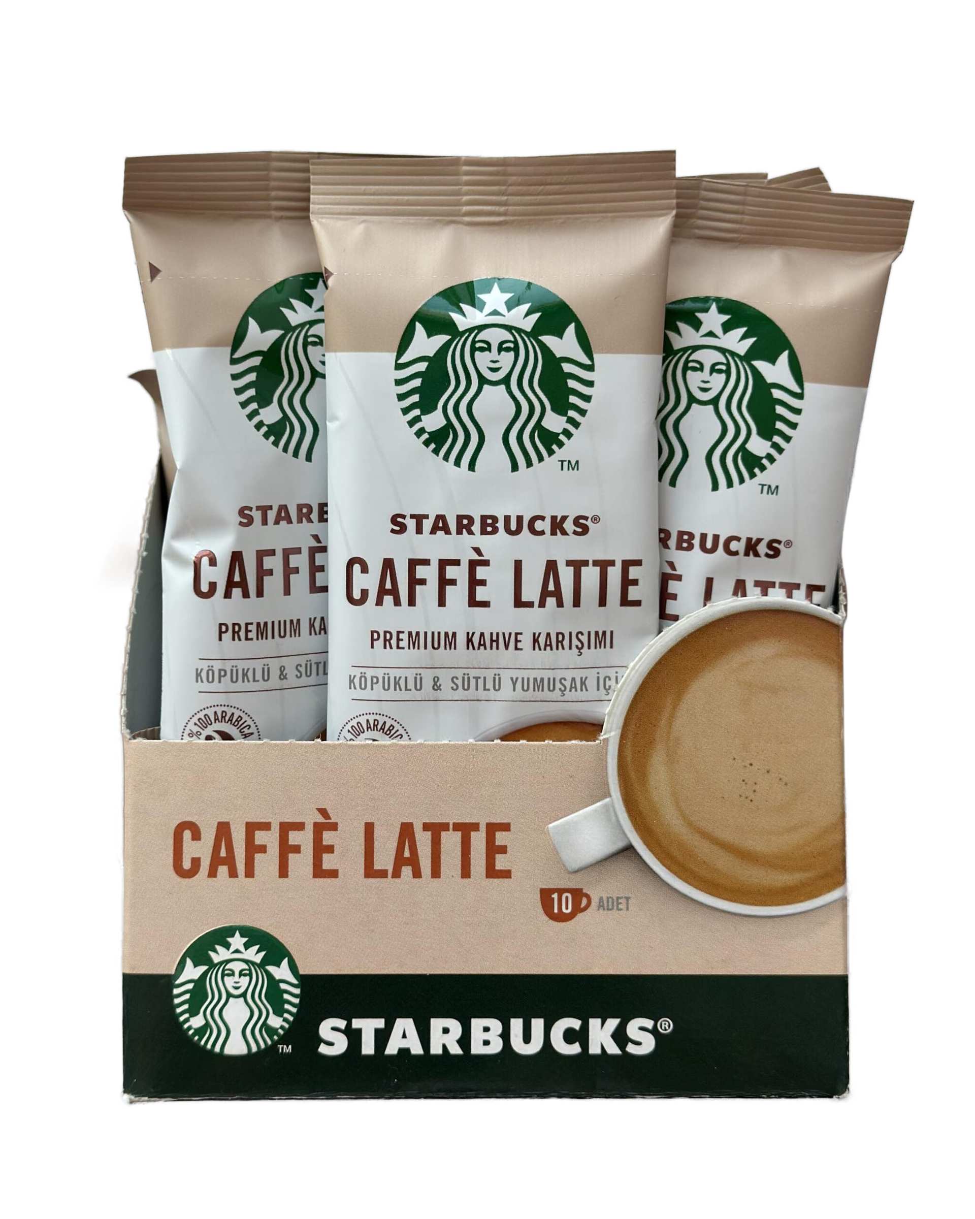 پودر قهوه فوری لاته استارباکس PREMIUM ساشه 10 عددی