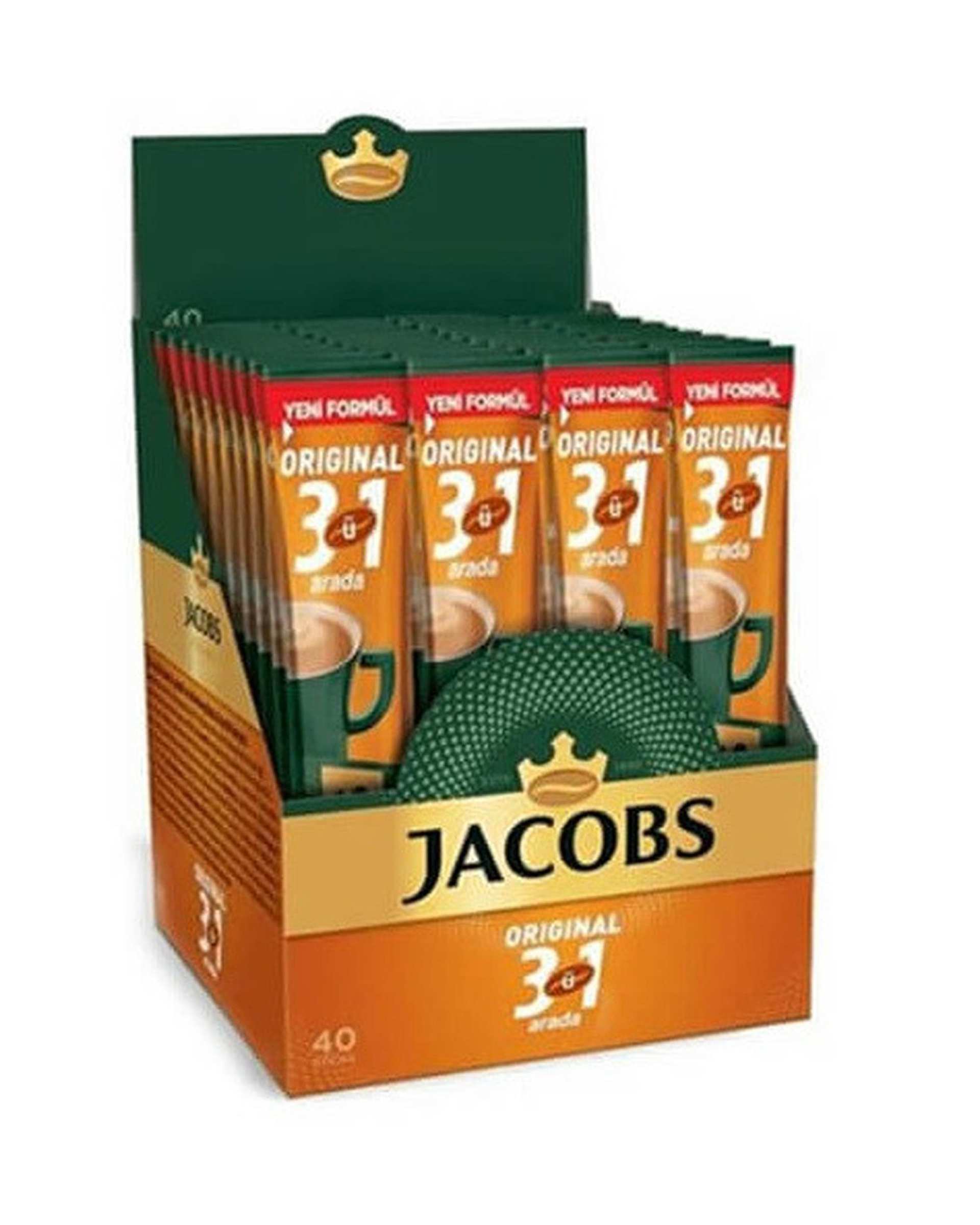 ساشه کافی میکس 3 در 1 جاکوبز بسته 40 عددی