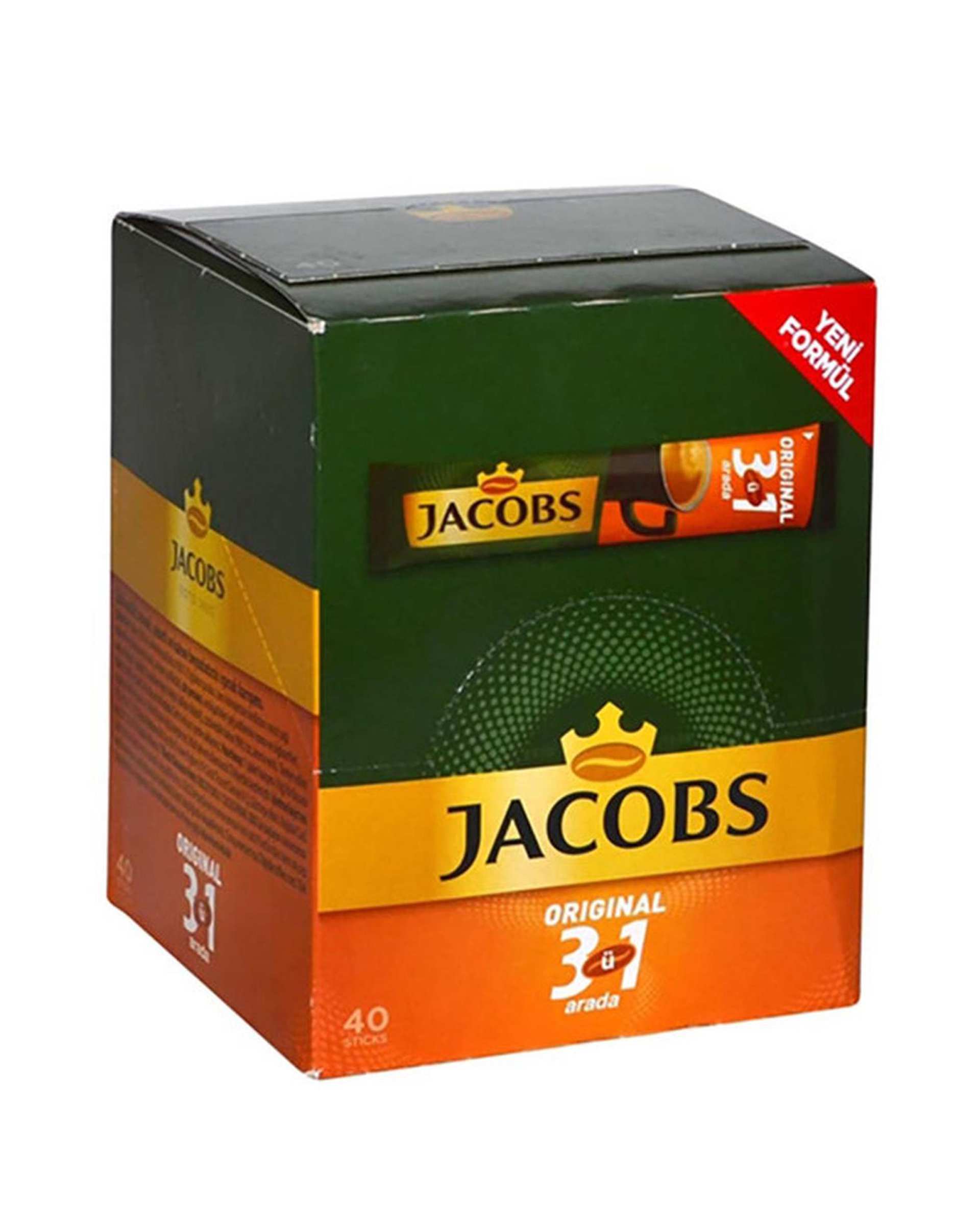 ساشه کافی میکس 3 در 1 جاکوبز بسته 40 عددی