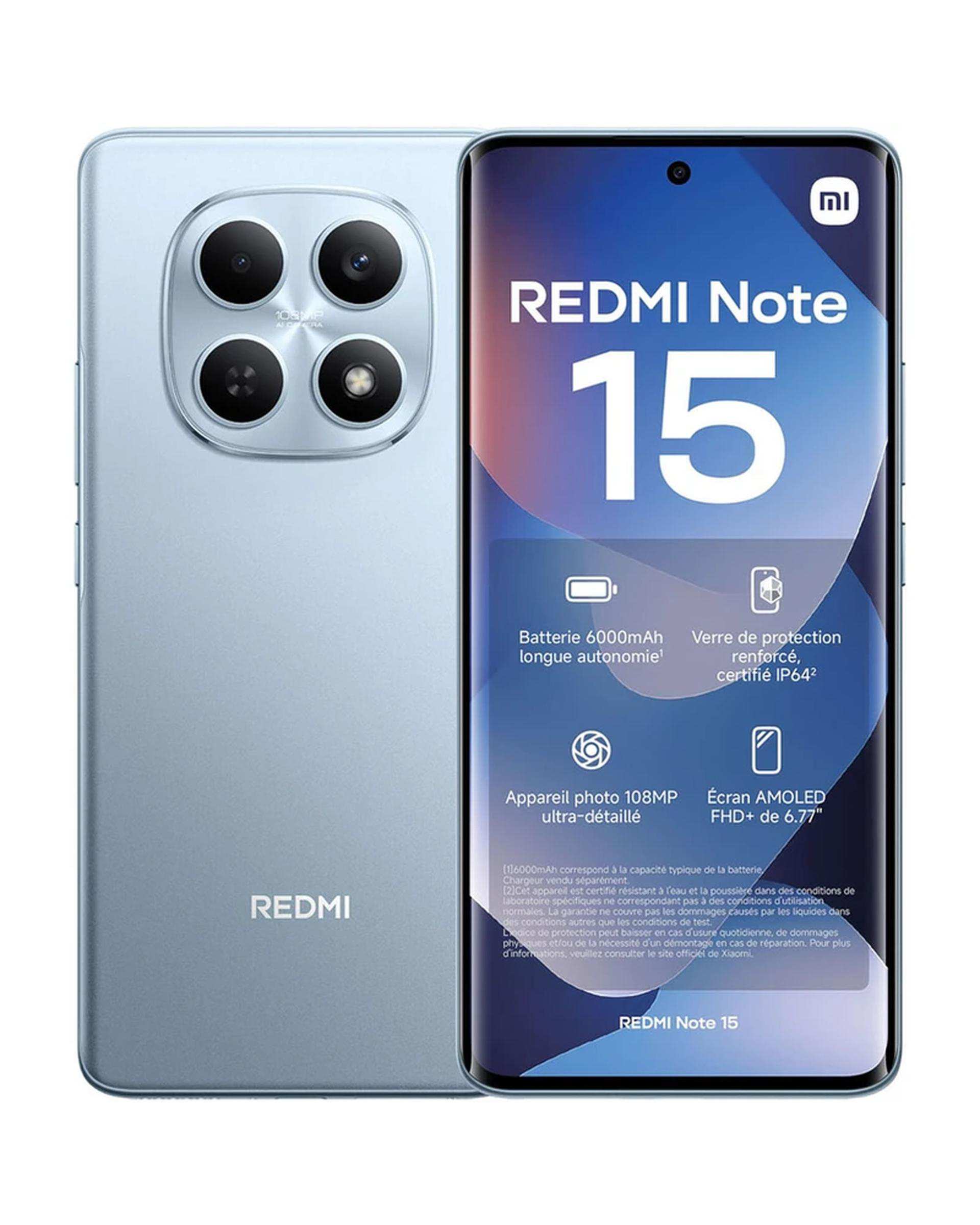 گوشی موبایل شیائومی مدل Redmi Note 15 4G ظرفیت 256 گیگابایت رم 8 گیگابایت - آبی