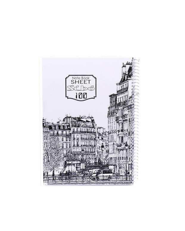 دفتر 100 برگ طلقی 1 Sibo Sketch Art