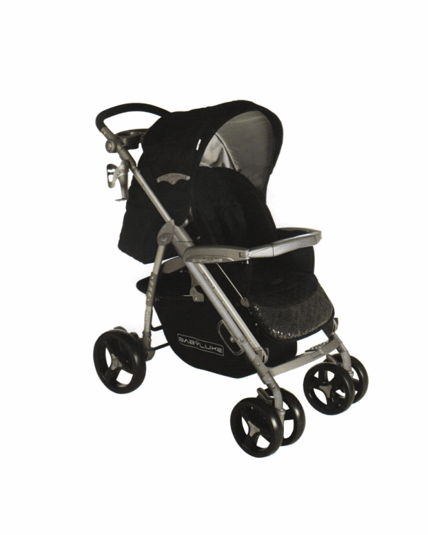 سرویس کالسکه دسته مبله مشکی Baby Luxe
