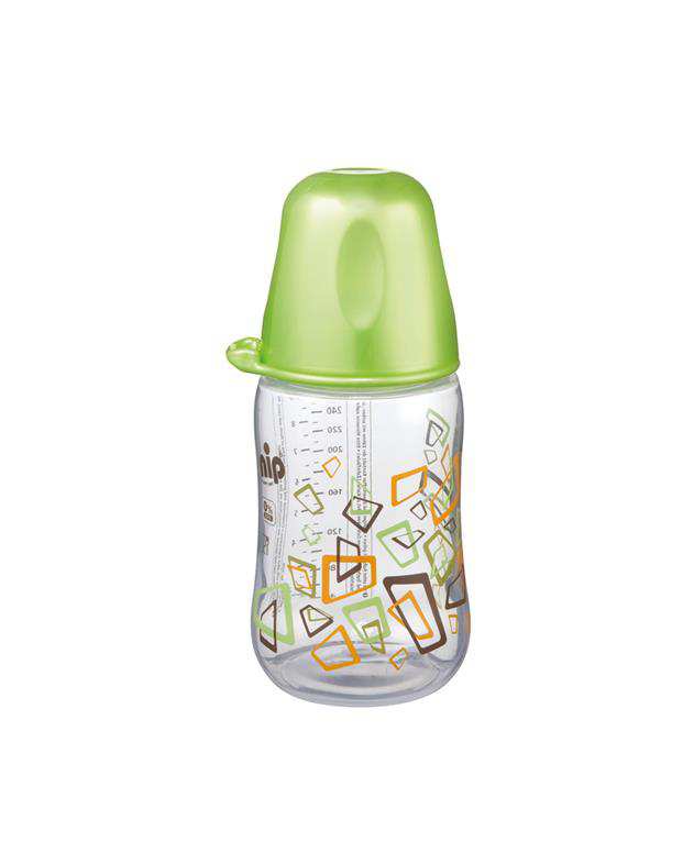 شیشه شیر 260 میلی لیتر از بدو تولد سبز Nip wide neck