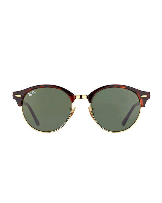 عینک آفتابی ری بن قهوه‌ای لاکی Clubround RB-4246 9908