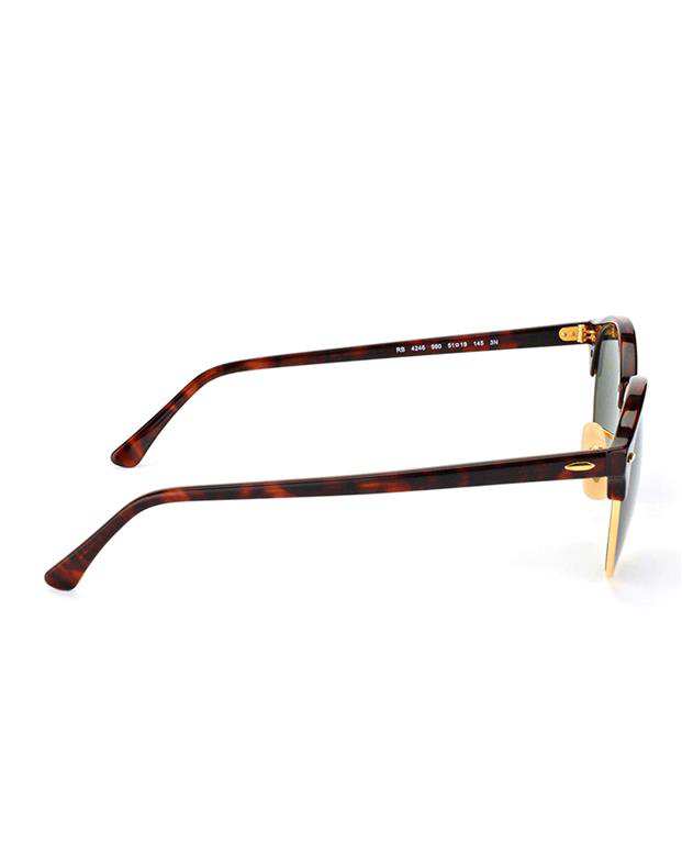 عینک آفتابی ری بن قهوه‌ای لاکی Clubround RB-4246 9908