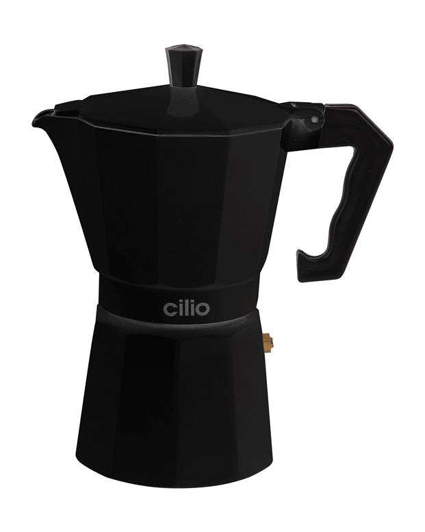 قهوه ساز کلاسیکو مشکی 6 نفره Cilio