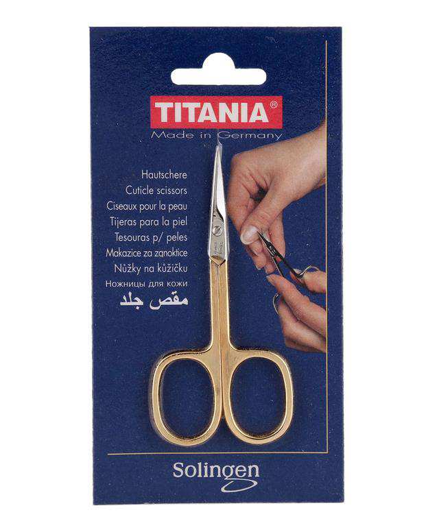 قیچی دورگیری ناخن دسته طلایی ‌Titania