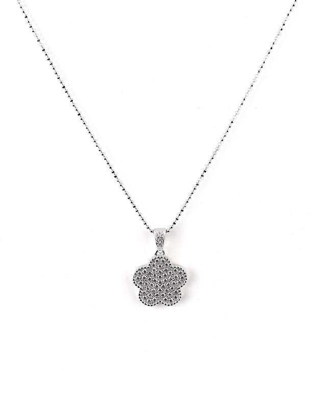 گردنبند نقره طرح آویز گل Fashion Jewellery