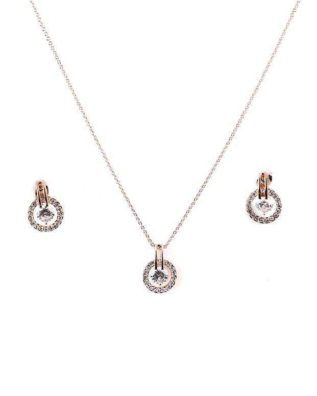 ست گوشواره و گردنبند طرح دایره Fashion Jewellery
