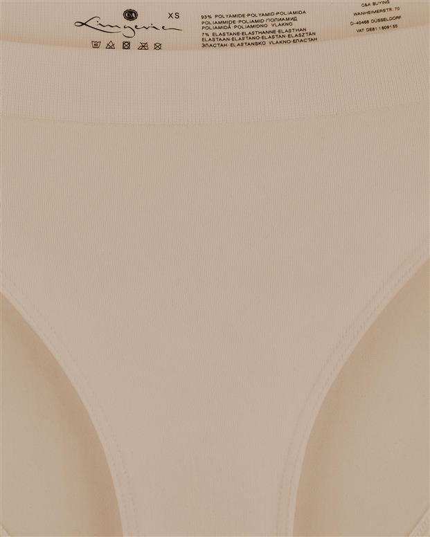 شورت زنانه کرم متوسط lingerie C&A