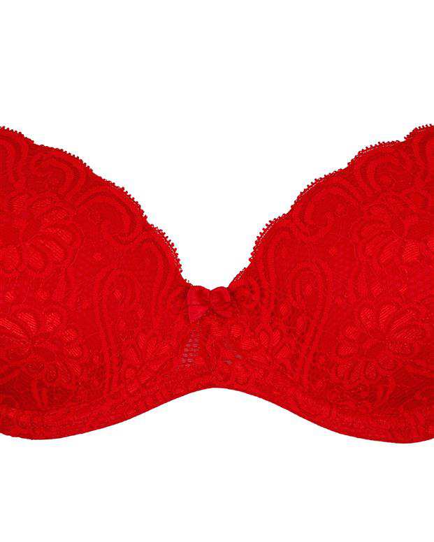 سوتین زنانه PUSH UP قرمز Bella Donna