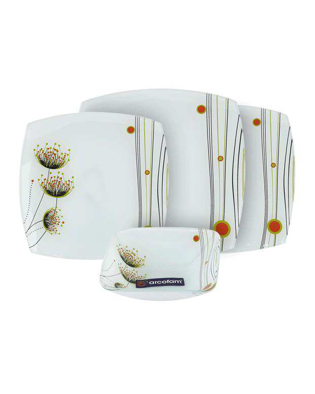 سرویس 25 پارچه آرکوفام طرح گل گوشت‌خوار