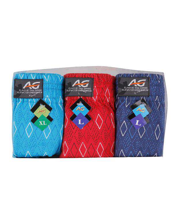 بسته 3 عددی شورت اسلیپ مردانه A&G