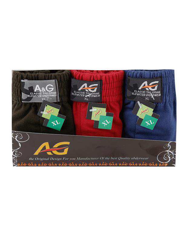 بسته سه عددی شورت اسلیپ مردانه A&G