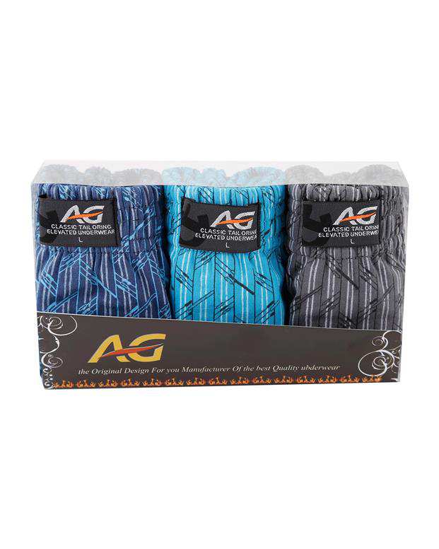 بسته 3 عددی شورت اسلیپ مردانه A&G