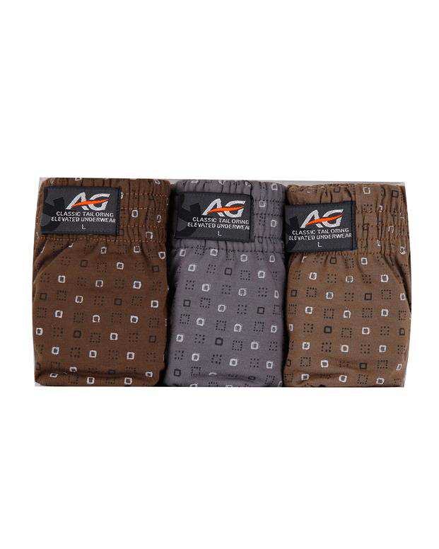 بسته 3 عددی شورت اسلیپ مردانه A&G