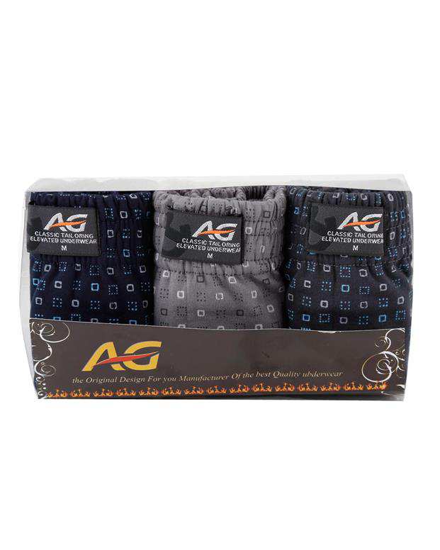 بسته 3 عددی شورت اسلیپ مردانه A&G