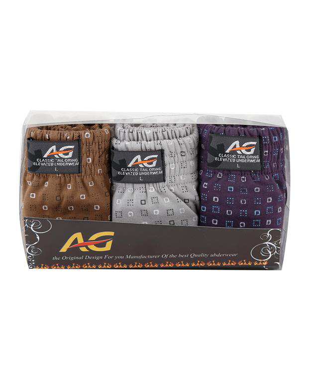 بسته 3 عددی شورت اسلیپ مردانه A&G