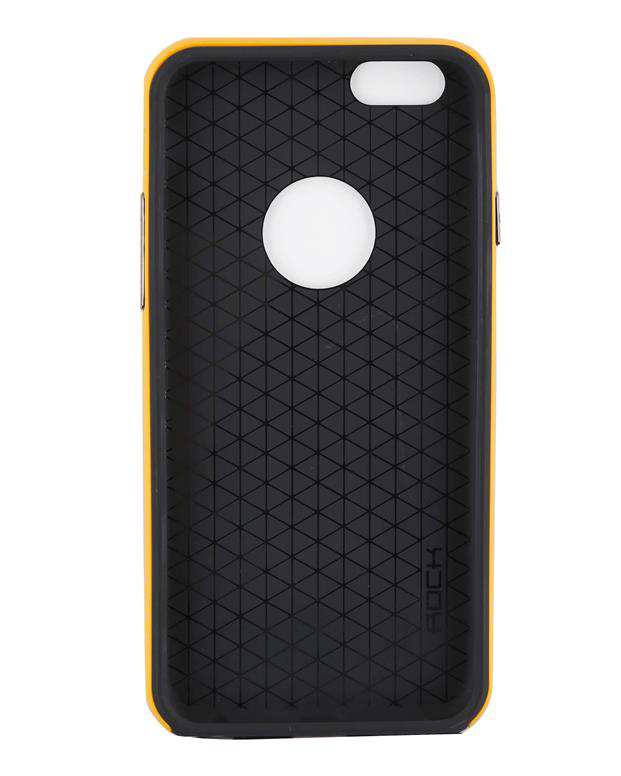 قاب موبایل مشکی با کناره نارنجی ROCK/Iphone 6