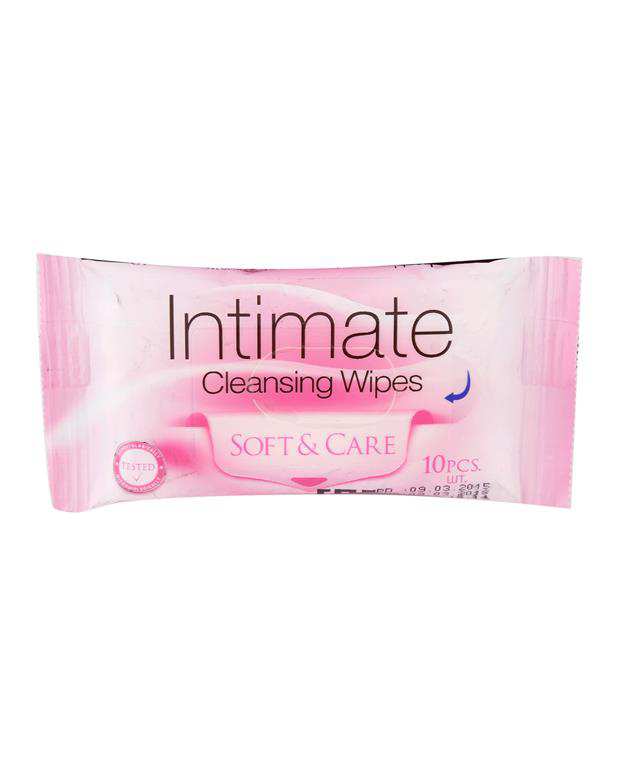 دستمال مرطوب 10 عددی بهداشتی بانوان Compact Intimate
