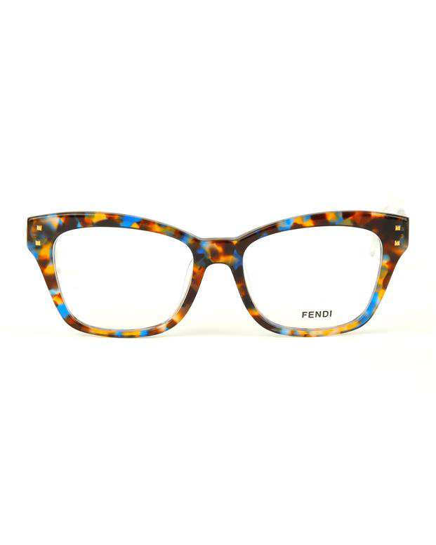 عینک طبی زنانه قهوه ای آبی FENDI FF0084S