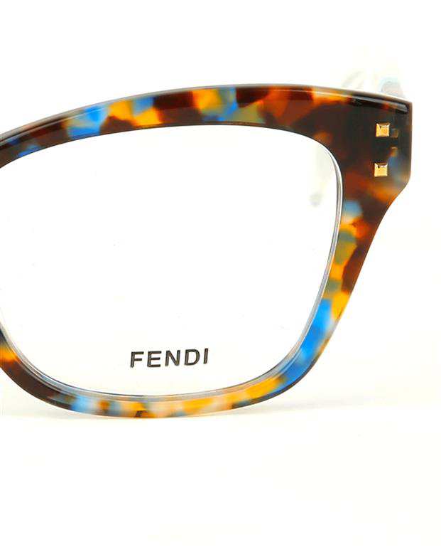 عینک طبی زنانه قهوه ای آبی FENDI FF0084S