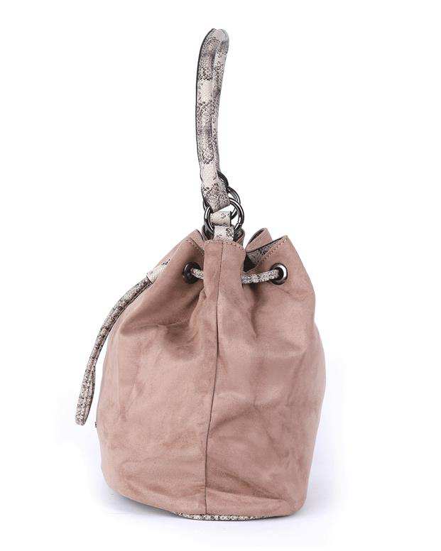 کیف دستی مدل bucket زنانه خاکی David Jones