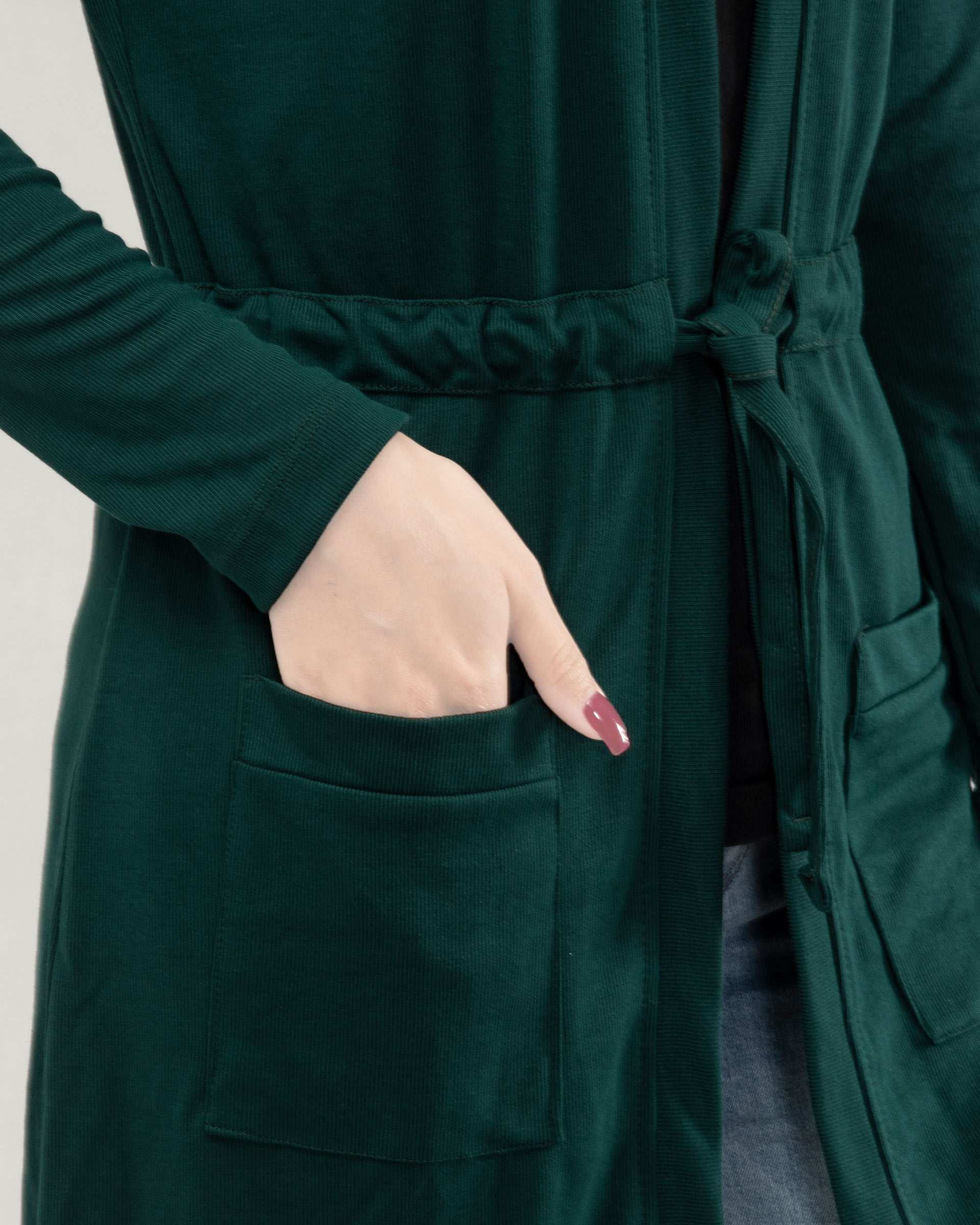 مانتو زنانه کوتاه سبز یشمی میس اسپرت