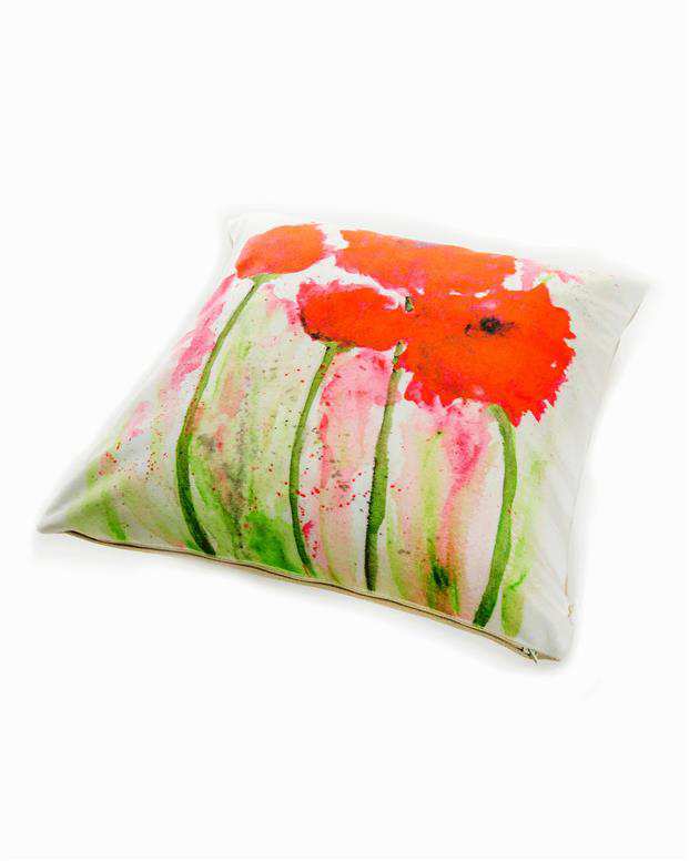کوسن طرح گل آبرنگی Hema