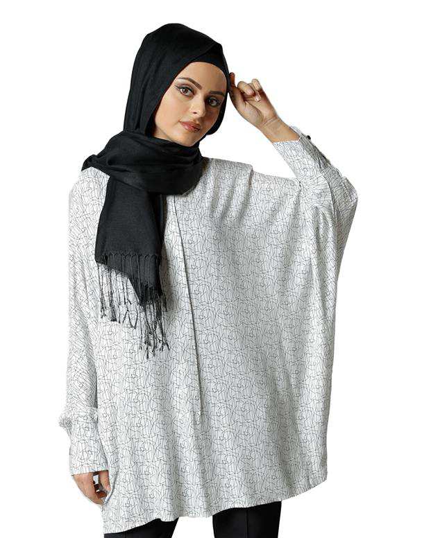 بلوز زنانه طوسی Refka