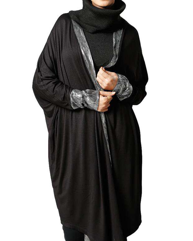 مانتو زنانه مشکی Refka
