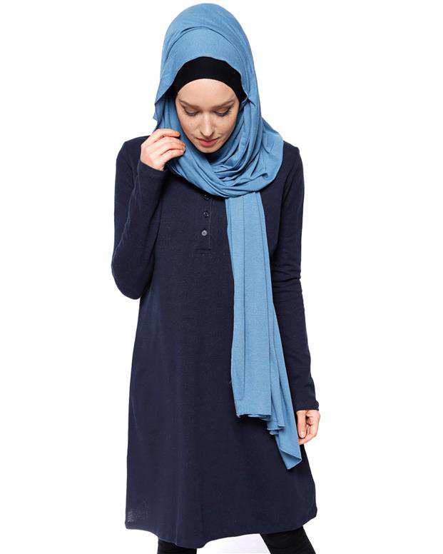 پیراهن زنانه جودون سرمه‌ای اوری دی بیسیک