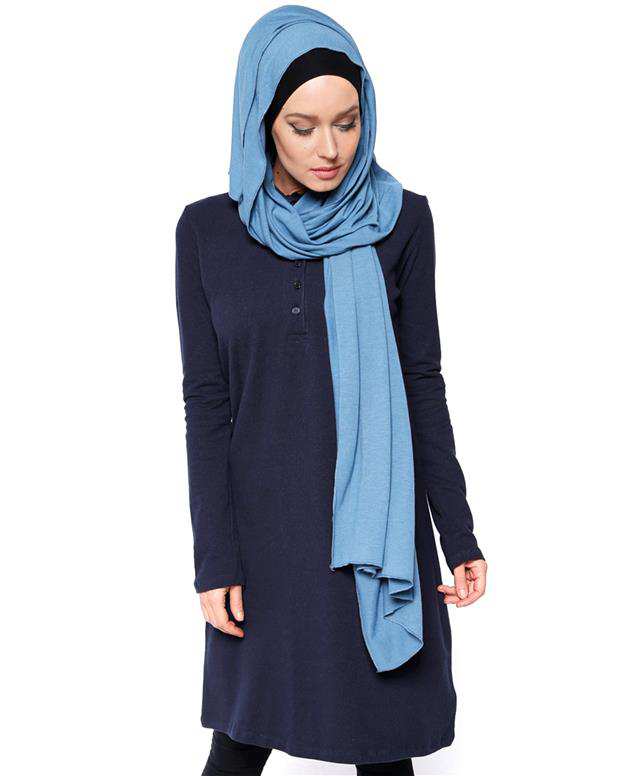پیراهن زنانه جودون سرمه‌ای اوری دی بیسیک