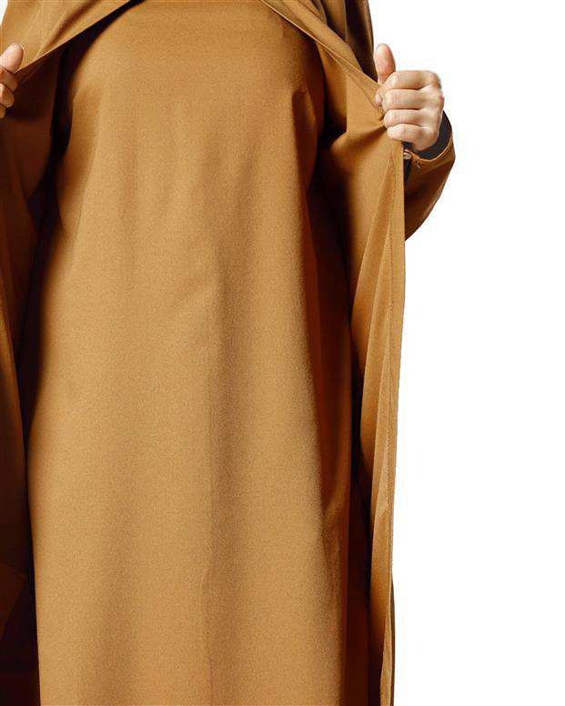 مانتو زنانه خردلی Refka