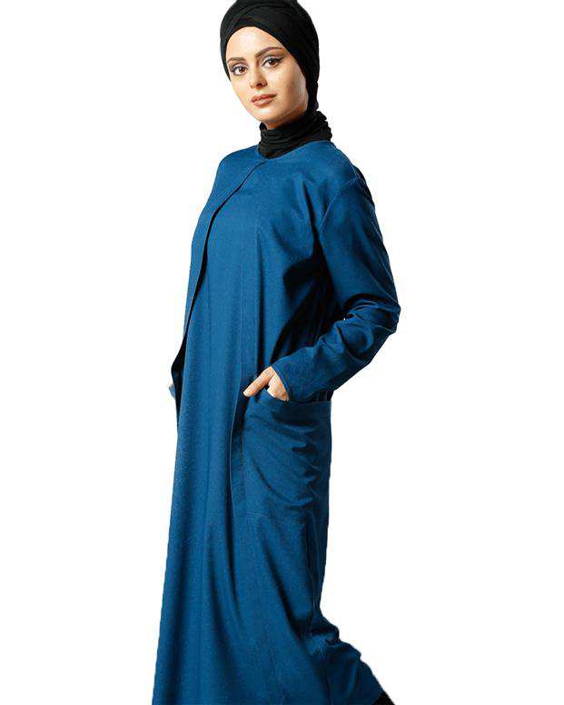 مانتو زنانه آبی Refka