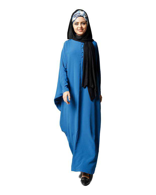 مانتو زنانه آبی Refka