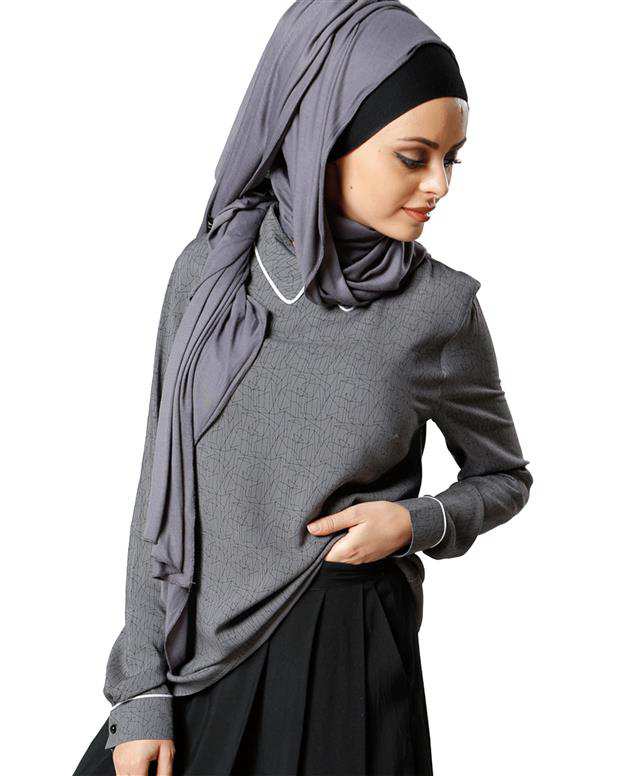 بلوز‌ زنانه خاکستری Refka