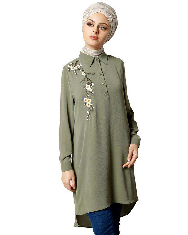 شومیز زنانه سبز Refka